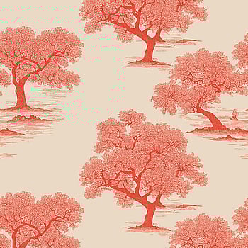 Galerie Wallcoverings Product Code WH45242M - Welcome Home Murals Wallpaper Collection - Cream, Pink, Red Colours -  